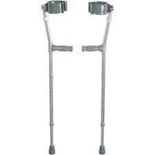 elbow crutches pair open arm-height adujustable